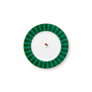 Plato Love Birds Stripes Green 17cm