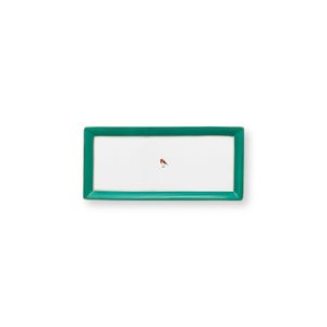 Bandeja para Tortas Rectangular Love Birds 33.3x15.5cm