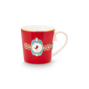 Taza L Love Birds Medallion Red