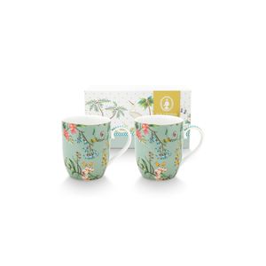 Set de 2 Tazas Small Jolie Flowers Blue