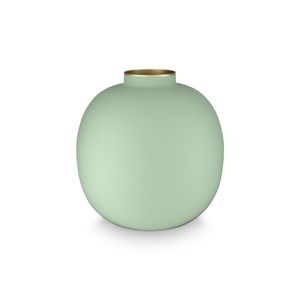 Jarrón Metal Matt Bright Green 23cm