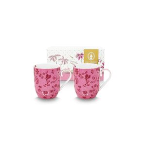 Set de 2 Tazas Small Jolie Flowers Pink
