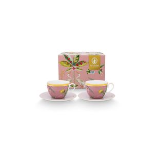 Set de 2 Tazas y Platillos La Majorelle Pink