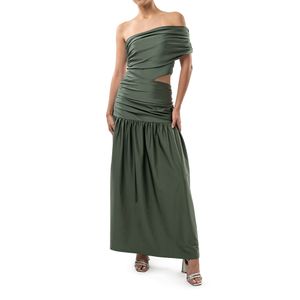 Vestido Formal One Shoulder Verde