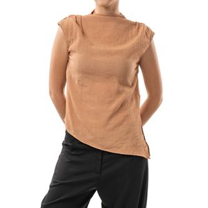 Camiseta Cuello Alto Café