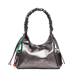 Bolso Half Logo Brushed Silver