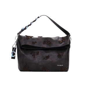 Bolso Stencil Flower Chocolate