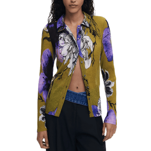 Camiseta Tulleflower Verde Aceituna