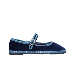 Zapatos Montague Mary Jane Azul
