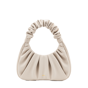 Bolso hobo con fruncidos Gabbi - Marfil