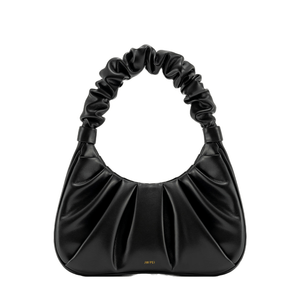Bolso hobo con fruncidos Gabbi - Negro