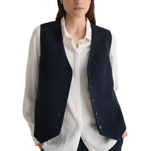 Chaleco Tejido Jacquard Navy Stripes