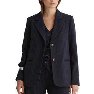 Americana Jacquard Navy Stripes