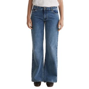 Pantalones Denim Wide Leg Indigo