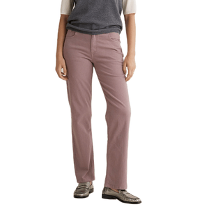 Pantalones Denim Rectos Mauve