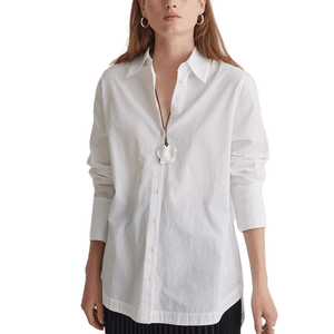 Camisa Oversize Popelin Blanca