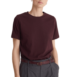 Camiseta Escote Redondo Granate