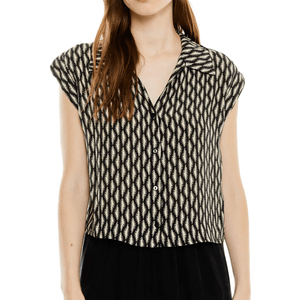 Camisa cuello camisero Negro