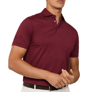 Polo Pima Burgundy Red