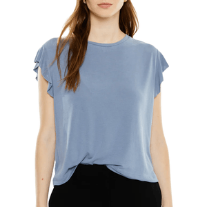 Camiseta volante Azul