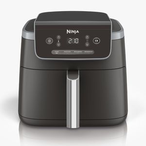 Air Fryer Ninja AF141 4 en 1 Pro: freidora de aire asar recalentar deshidratar. Capacidad de 4.7 litros cabe hasta 4 libras de papas fritas. Temperatu
