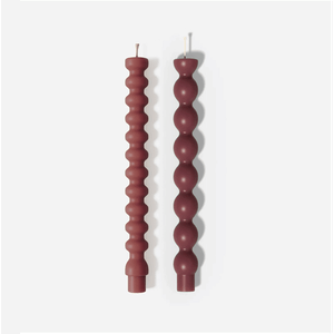 Set de Velas Tapper Burgudy Botaniste