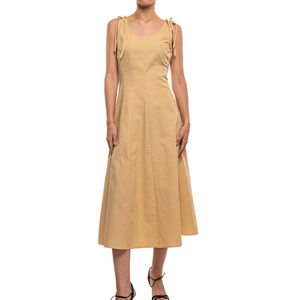 Vestido Paneles Light Camel